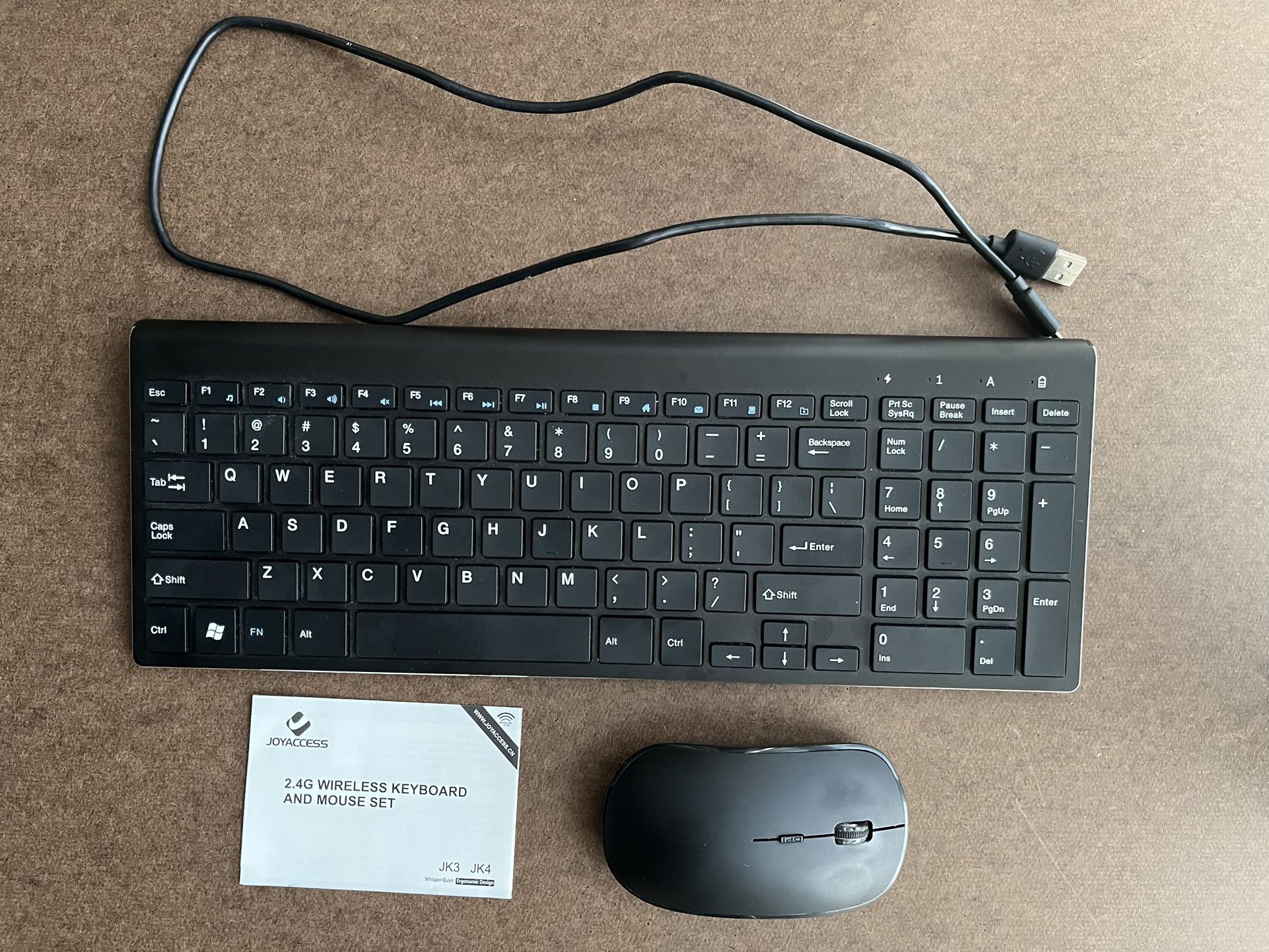 Wireless Keyboard and Mouse Set