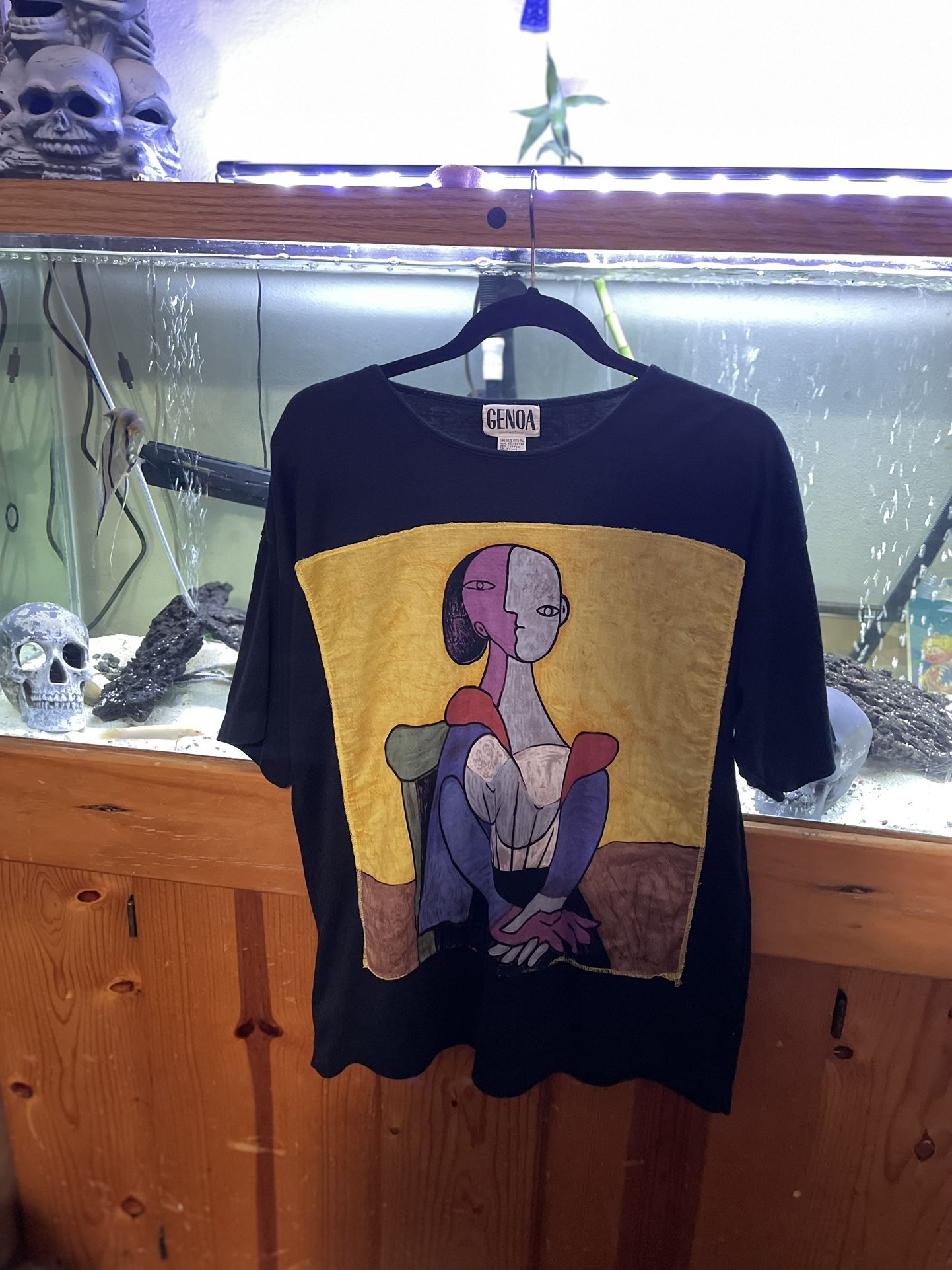 Picasso Art Single Stitch (one Size Fits All , Tag Says) Women’s