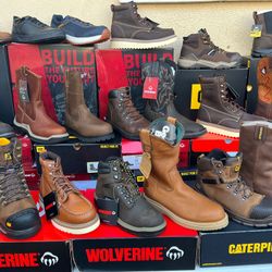 New Wolverine Boots For Mens Steel Toe & No Steel Toe Different Sizes & Prices