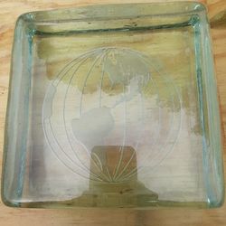Etched Glass Block 