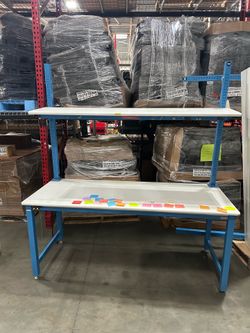 Metal tables Packing Station Starter Table - 60 x 36", Laminate Top