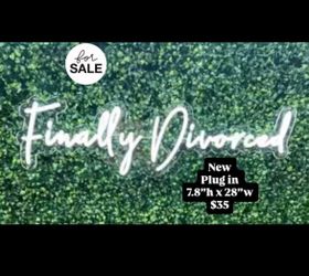 Divorced neon sign for sale