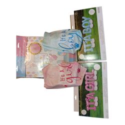 Baby Gender Reveal Party Decoration Bundle