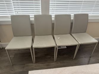 Set of 4 Upholstered Dining Chairs