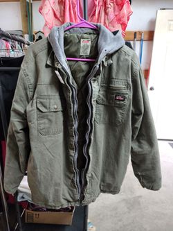 Men's Dickies cargo jacket with hood size large