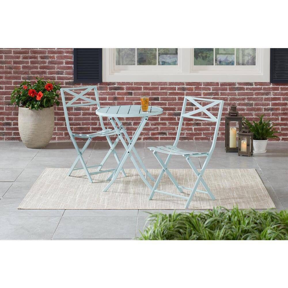 Stylewell Folding Metal Chair Set