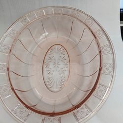 Vintage Doric Depression Glass Pattern Bowl