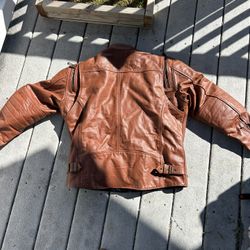 Brown Leather Motorcycle Jacket