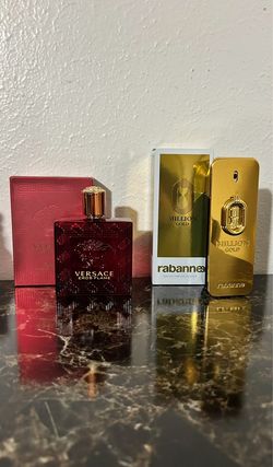 Versace Eros Flame And 1 Million Gold Rabanne