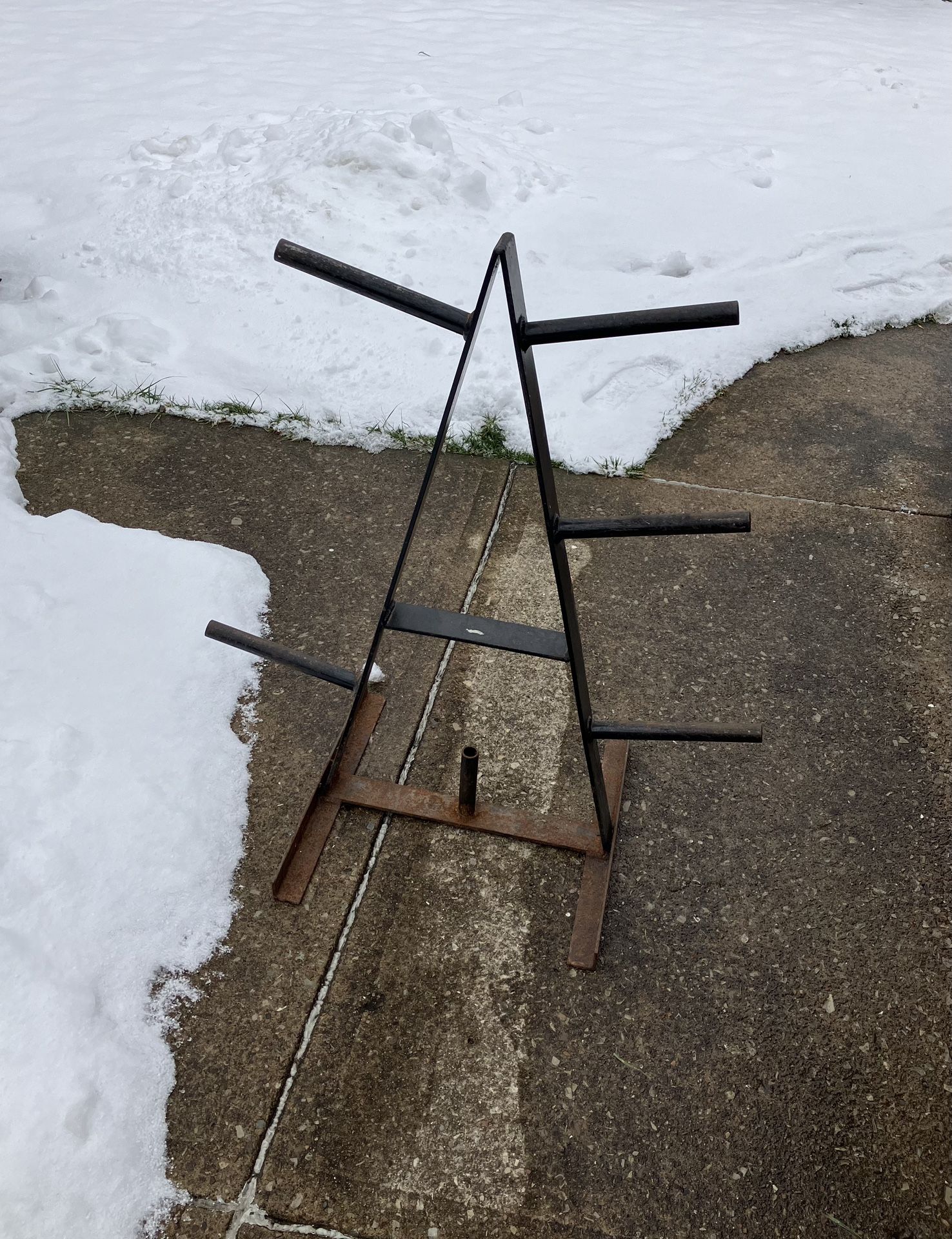 Olympic 2” / Standard 1” weight Plate rack tree weights plates storage hole size stand holder Large