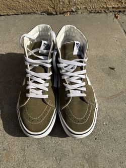 Green/Olive/Forest High Top Vans 7.5