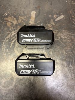 Makita Batteries and Dual Charger