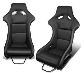 LA Zona Auto Parts 1989 to 1998 Nissan 240SX S13 S14 Fixed position Bucket Racing Seat Assientos de Carrera