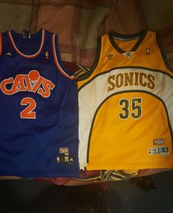 110% AUTHENTIC throwback jerseys sz xl & 2xl $60each