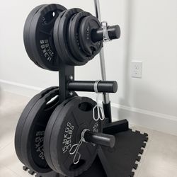 Olympic Weight set with Barbell