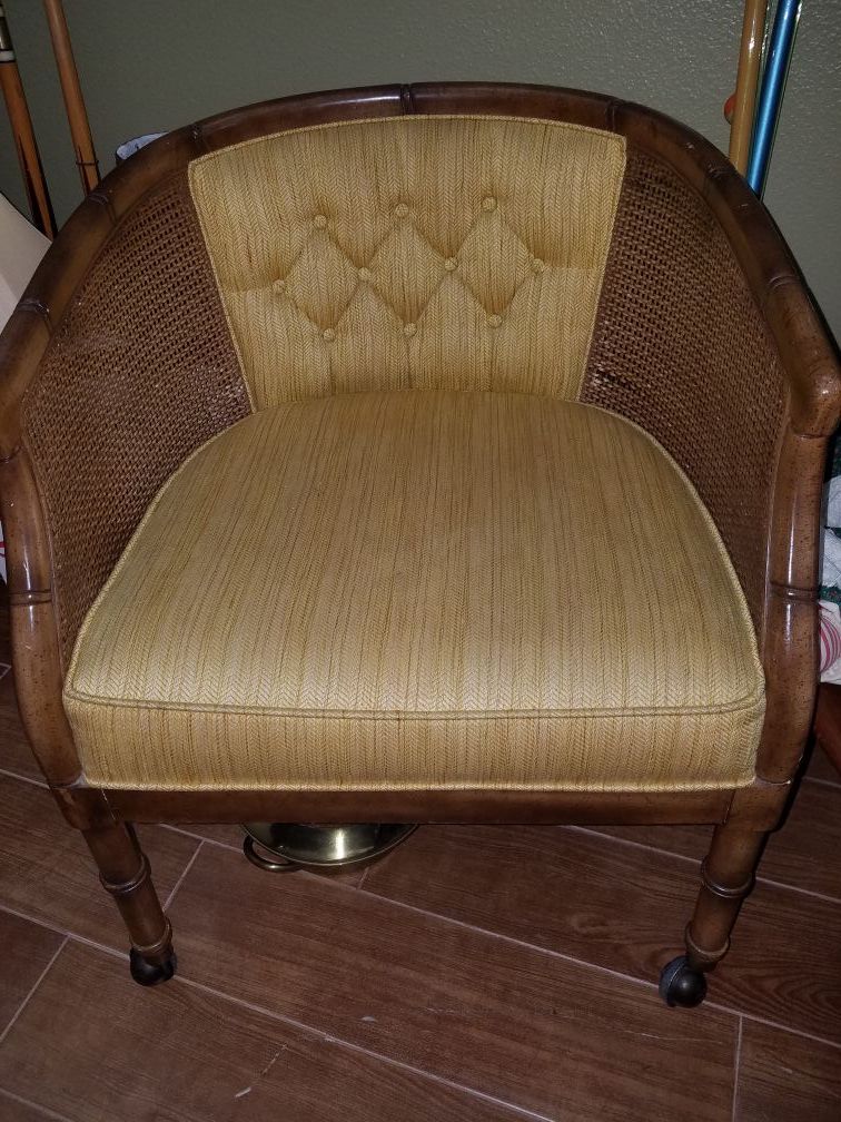 Large oversized cane chair