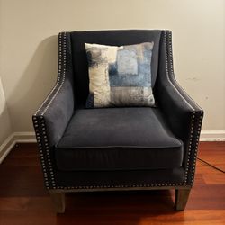 Nice Modern Blue Stuffed Chair