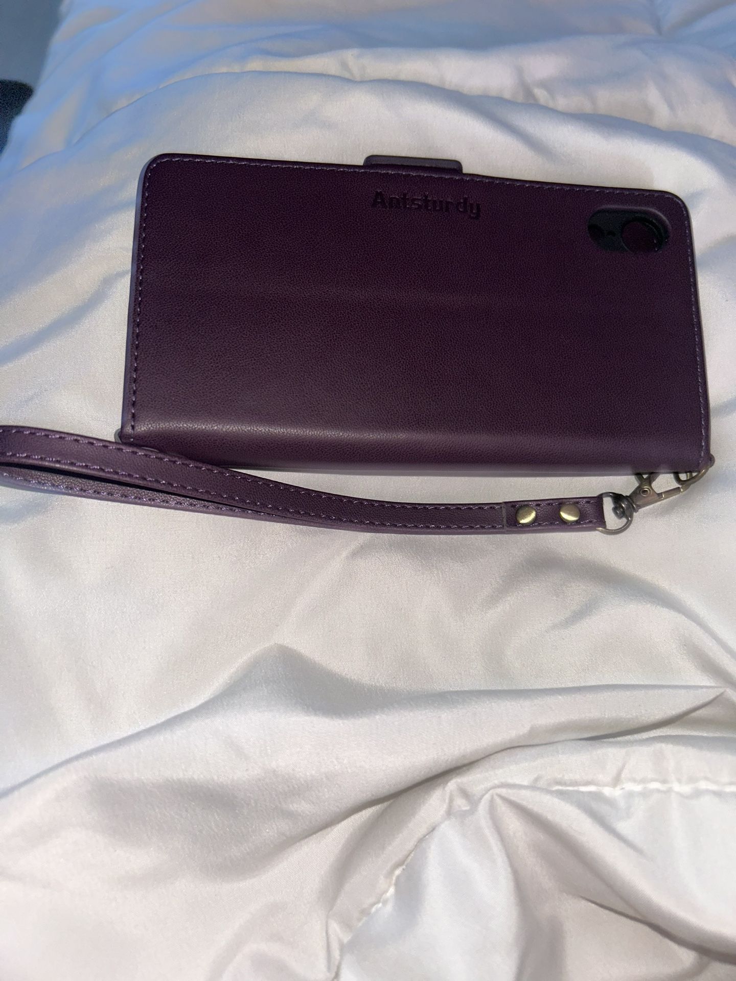 Antsturdy Compatible with iPhone XR Wallet Case,RFID Blocking PU Leather Phone Case Women Men Flip S