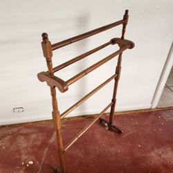 Antique Wooden Quilt Rack