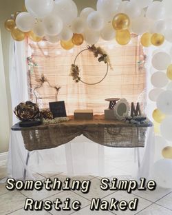 Rustic Naked Party Decor