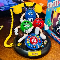VINTAGE M&M’s Animated Novelty Telephone Lights Up and Talks