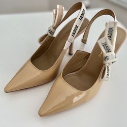 Nude Sling Back Heels