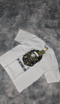 BAPE Green Camo Ape Head T-Shirt – White