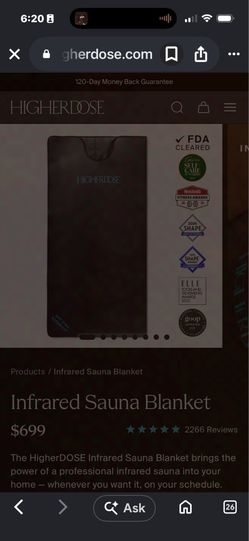 HigherDOSE Infrared Sauna Blanket