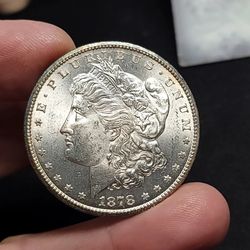 1878 CC Morgan Silver Dollar $1 Choice BU Better Carson City Date!!