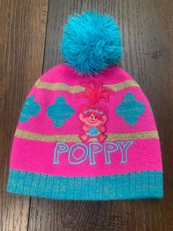 Girls trolls beanie size 2t 3t 4t 5t #23