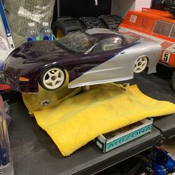 Vintage Kyosho Rc Racer With Body And Extras 