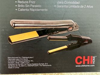 Like  New CHI AIR 1" Flat Iron + FREE Bonus Mini Travel Iron - Onyx Black