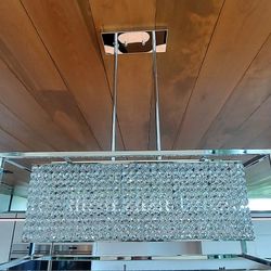 Art Craft Of Montreal Pendant Crystals Chandelier Ceiling Light 
29" x 12" x 12"