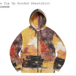 Supreme Fire Zip Up Hooded Sweatshirt XL
