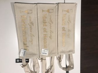 Bridesmaid wine bag