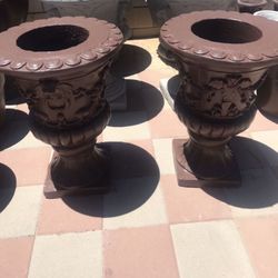 New Flower Pots Made Out Of Cement Perfect Gift 