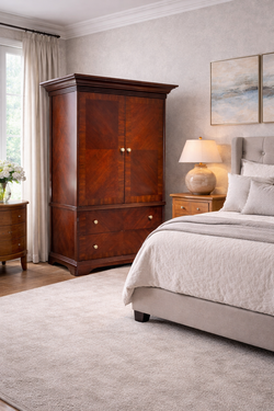 Luxury Solid Wood Armoire / Wardrobe – High End Bedroom Storage