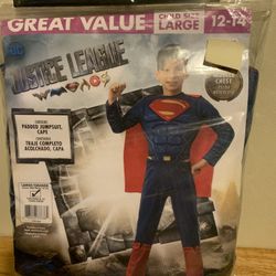 LARGE SIZE SUPER MAN COSTUME FOR KIDS SIZE 12-14
