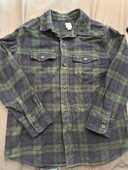 Gap Kids Plaid Flannel Button-Up Shirt