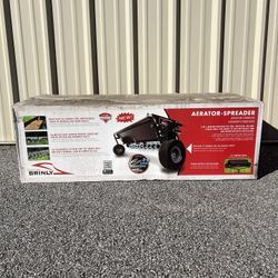 Brinly-Hardy 40in Tow Behind Combination Aerator Spreader