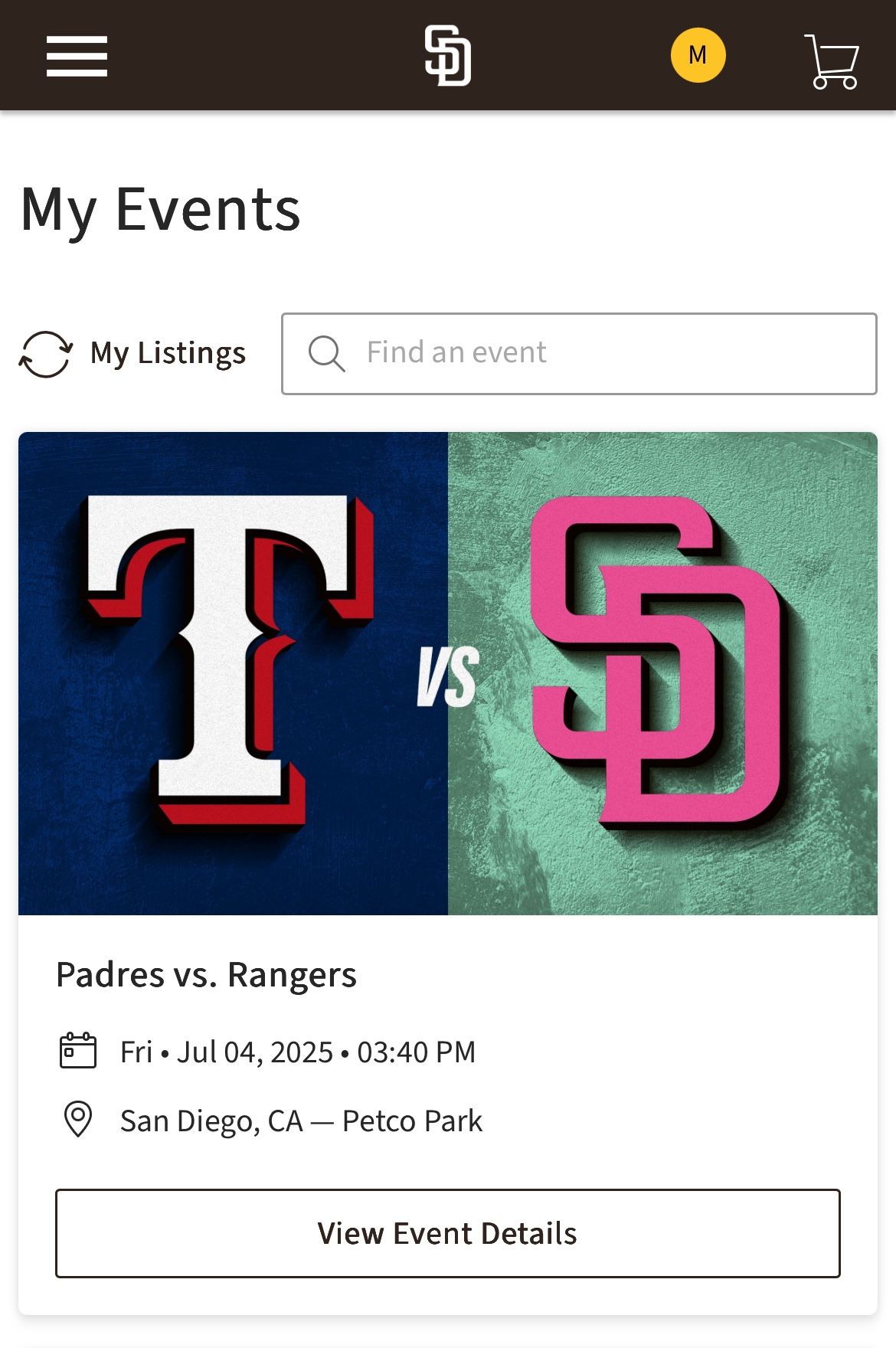 Padres tickets