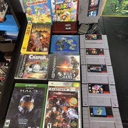 Video Fame Lot! Nintendo Wii SNES Xbox Ps1 32x Sega DS NES