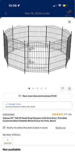 Dog playpen