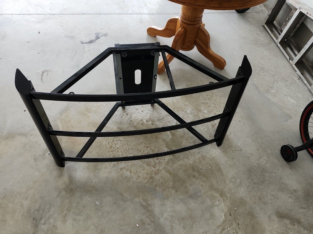 Black Glass TV Stand