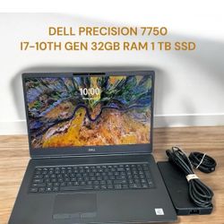 Dell Precision 7750 17.3" Laptop (contact info removed) 32GB RAM 1TB SSD WIN11P