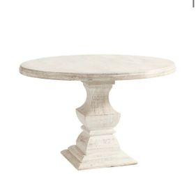 Ballard Andrews Pedestal Dining Table - 48" Round Whitewash
