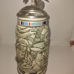 Tribute To The American Armed Forces Beer Stein