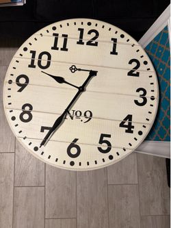 Wood wall clock 26 inches