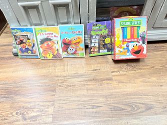 Sesame Street DVD & 12-Book Bundle New Unopened