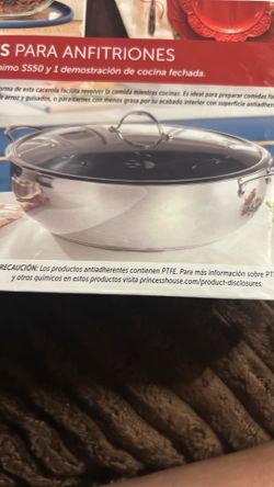 Cacerola de 15 qt con antiadherente de Princess house signature nueva